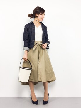 RINAさん(レディース・160cm)の春コーディネート