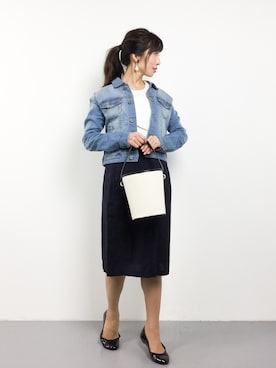 「SEVENDAYS=SUNDAY（セブンデイズサンデイ）のアイテム（その他アウター）」を使った、RINAさん（レディース・160cm）の春コーディネート