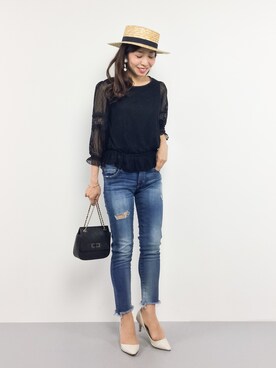 RINAさん（レディース・160cm）の春コーディネート