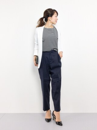 Spick & Span（スピックアンドスパン）の「リネンSTR ノーカラー