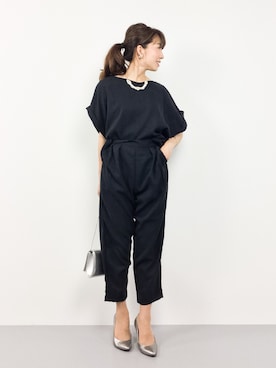 「select MOCA（セレクトモカ）のアイテム（サロペット/オーバーオール）」を使った、RINAさん（レディース・160cm）の春コーディネート