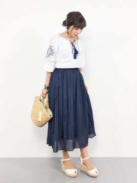 RINAさん(レディース・160cm)の夏コーディネート