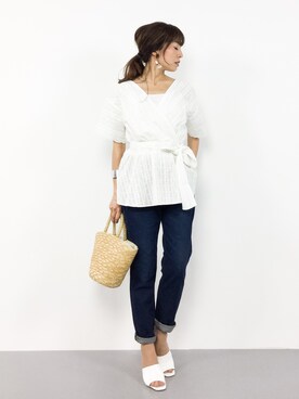 RINAさん（レディース・160cm）の夏コーディネート