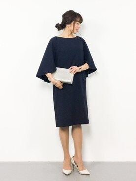 Haco ハコ の 結婚式にも便利なケープ風ワンピース ワンピース Wear