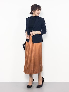 「31 Sons de mode（トランテアン　ソン　ドゥ　モード）のアイテム（テーラードジャケット）」を使った、RINAさん（レディース・160cm）の秋コーディネート