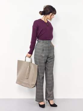 「BEAU'RE SECOND（ビュレセカンド）のアイテム」を使った、RINAさん（レディース・160cm）の秋コーディネート