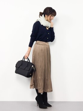「PLAIN CLOTHING（プレーンクロージング）の【SALE!!】【ZOZOTOWN人気ランキング 1位獲得】シーズンレス2WAYフラップハンドバッグ/ショルダーバッグ（ショルダーバッグ）」を使った、RINAさん（レディース・160cm）の秋コーディネート