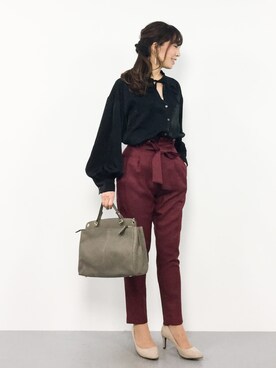 「LuuNa（ルーナ）のアイテム」を使った、RINAさん（レディース・160cm）の秋コーディネート