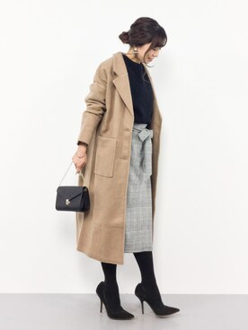 「Luz Llena（ラズレナ）のアイテム（ジャケット/アウター）」を使った、RINAさん（レディース・160cm）の秋コーディネート