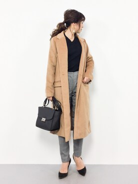 RINAさん（レディース・160cm）の冬コーディネート