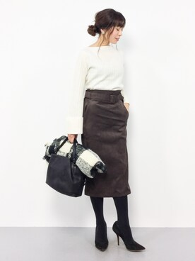 RINAさん(レディース・160cm)の冬コーディネート