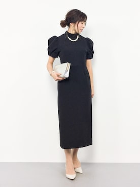 「amorous insense（アモラスインセンス）のアイテム（ドレス）」を使った、RINAさん（レディース・160cm）の冬コーディネート