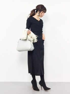 RINAさん（レディース・160cm）の冬コーディネート