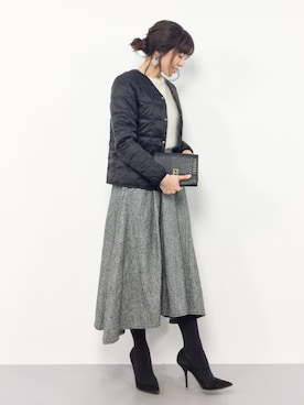 「ROXD（ロッド）のアイテム（ジャケット/アウター）」を使った、RINAさん（レディース・160cm）の冬コーディネート