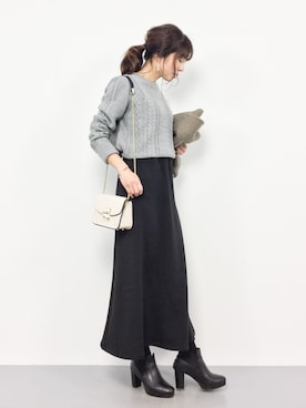 RINAさん（レディース・160cm）の冬コーディネート