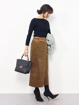 RINAさん（レディース・160cm）の冬コーディネート