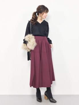 RINAさん(レディース・160cm)の冬コーディネート