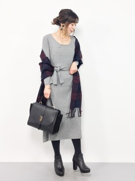 RINAさん（レディース・160cm）の冬コーディネート