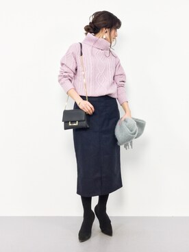 RINAさん（レディース・160cm）の冬コーディネート