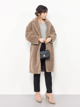 RINAさん（レディース・160cm）の冬コーディネート