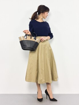 「ikot（イコット）のアイテム」を使った、RINAさん（レディース・160cm）の冬コーディネート