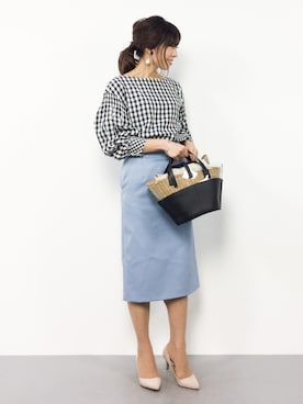 「ikot（イコット）のアイテム」を使った、RINAさん（レディース・160cm）の春コーディネート