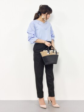 「ikot（イコット）のアイテム」を使った、RINAさん（レディース・160cm）の春コーディネート