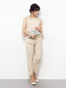 「Doula Doula（ドゥーラドゥーラ）のアイテム（ドレス）」を使った、RINAさん（レディース・160cm）の春コーディネート