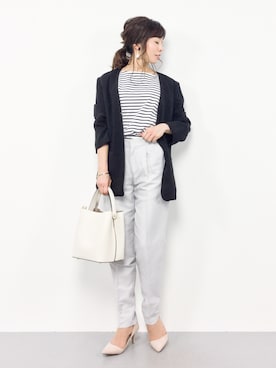 「Magia（マージア）のアイテム」を使った、RINAさん（レディース・160cm）の春コーディネート