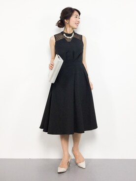 「Doula Doula（ドゥーラドゥーラ）のアイテム（ドレス）」を使った、RINAさん（レディース・160cm）の春コーディネート