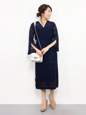 「PLAIN CLOTHING（プレーンクロージング）のアイテム（パンプス）」を使った、RINAさん（レディース・160cm）の夏コーディネート
