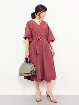 「PLAIN CLOTHING（プレーンクロージング）のアイテム（パンプス）」を使った、RINAさん（レディース・160cm）の夏コーディネート