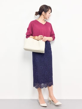 「classicalelf（クラシカルエルフ）のアイテム（ハンドバッグ）」を使った、RINAさん（レディース・160cm）の秋コーディネート