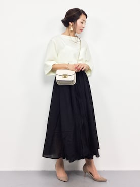 「PLAIN CLOTHING（プレーンクロージング）のアイテム（パンプス）」を使った、RINAさん（レディース・160cm）の秋コーディネート