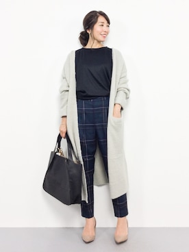 「PLAIN CLOTHING（プレーンクロージング）のアイテム（パンプス）」を使った、RINAさん（レディース・160cm）の秋コーディネート