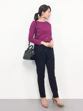 「PLAIN CLOTHING（プレーンクロージング）のアイテム（パンプス）」を使った、RINAさん（レディース・160cm）の秋コーディネート