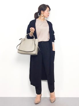 「PLAIN CLOTHING（プレーンクロージング）のアイテム（パンプス）」を使った、RINAさん（レディース・160cm）の秋コーディネート