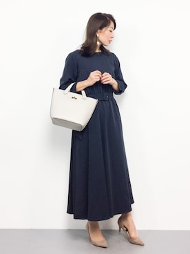 「PLAIN CLOTHING（プレーンクロージング）のアイテム（パンプス）」を使った、RINAさん（レディース・160cm）の秋コーディネート