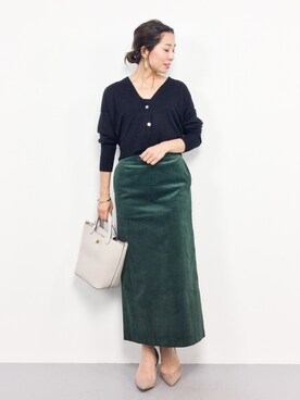 「PLAIN CLOTHING（プレーンクロージング）のアイテム（パンプス）」を使った、RINAさん（レディース・160cm）の秋コーディネート