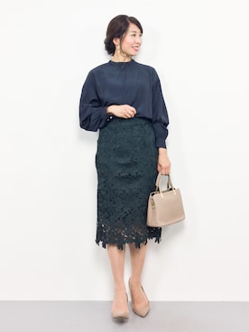 「PLAIN CLOTHING（プレーンクロージング）のアイテム（パンプス）」を使った、RINAさん（レディース・160cm）の秋コーディネート