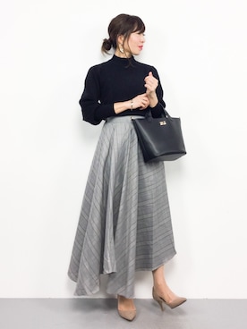 「PLAIN CLOTHING（プレーンクロージング）のアイテム（パンプス）」を使った、RINAさん（レディース・160cm）の秋コーディネート