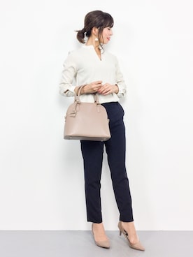 「PLAIN CLOTHING（プレーンクロージング）のアイテム（パンプス）」を使った、RINAさん（レディース・160cm）の秋コーディネート