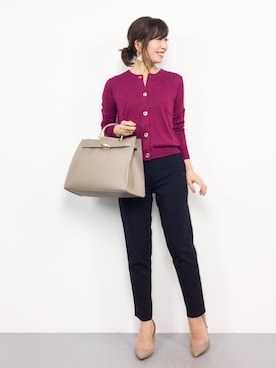 「PLAIN CLOTHING（プレーンクロージング）のアイテム（パンプス）」を使った、RINAさん（レディース・160cm）の秋コーディネート