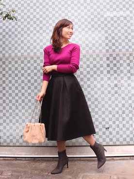 RINAさん(レディース・160cm)の冬コーディネート
