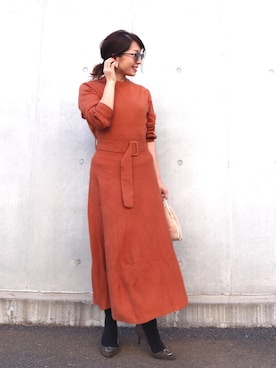 RINAさん(レディース・160cm)の冬コーディネート