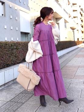RINAさん(レディース・160cm)の冬コーディネート
