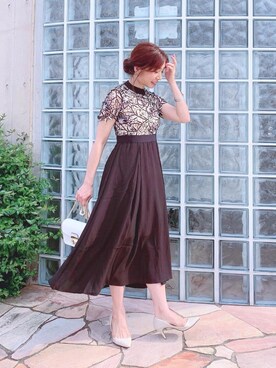 「PLAIN CLOTHING（プレーンクロージング）のアイテム（パンプス）」を使った、RINAさん（レディース・160cm）の春コーディネート