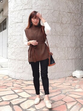 RINAさん(レディース・160cm)の冬コーディネート