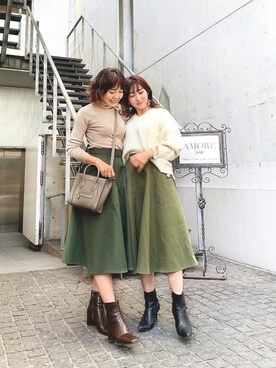 RINAさん（レディース・160cm）の冬コーディネート