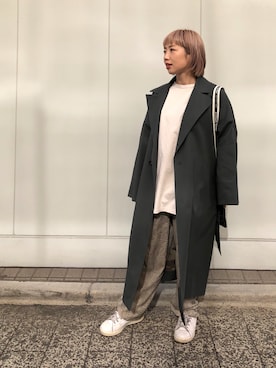 「08sircus（ゼロエイトサーカス）のアイテム」を使った、erina kudoさん（レディース・152cm）の冬コーディネート